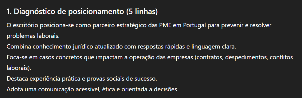 Exemplo de estratégia de conteúdo para escritório de advogados